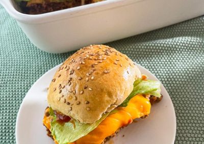 Cheeseburger Auflauf in der Ofenhexe von Pampered Chef verfeinert mit den Gewüzren von Edelshmaus
